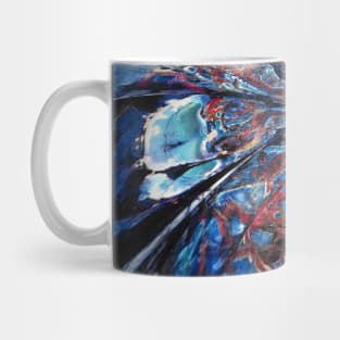 Midnight blue abstract Mug